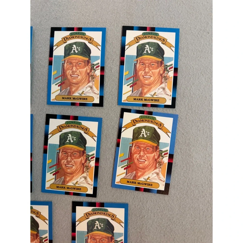 Mark McGwire 1988 Donruss #1 Diamond Kings Baseball Card Lot of 13 A's Raw